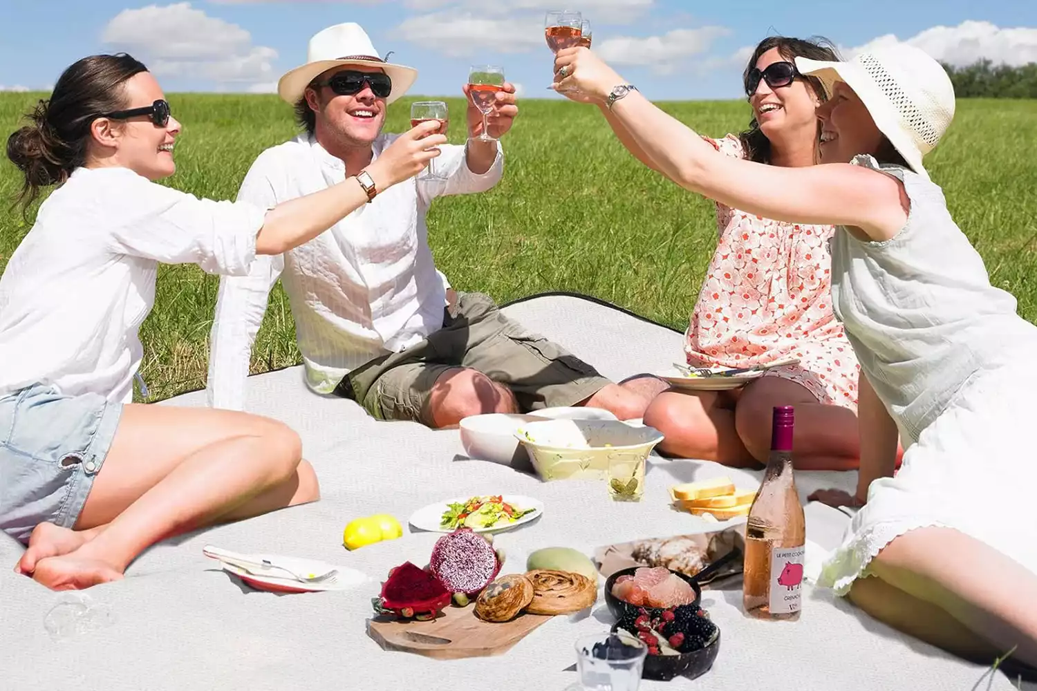 light picnic blanket